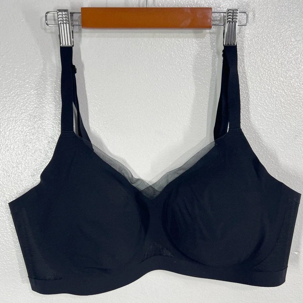 Honeylove Crossover Bra 1X Black Sculpting‎ Support Lift Comfort Shapewear